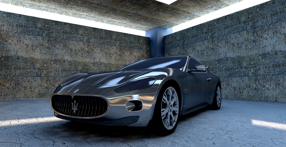 zaparkované Maserati